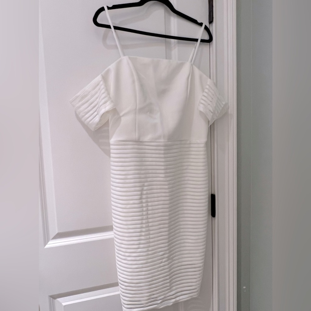 Ariana Grande for Lipsy Off Shoulder White Dress